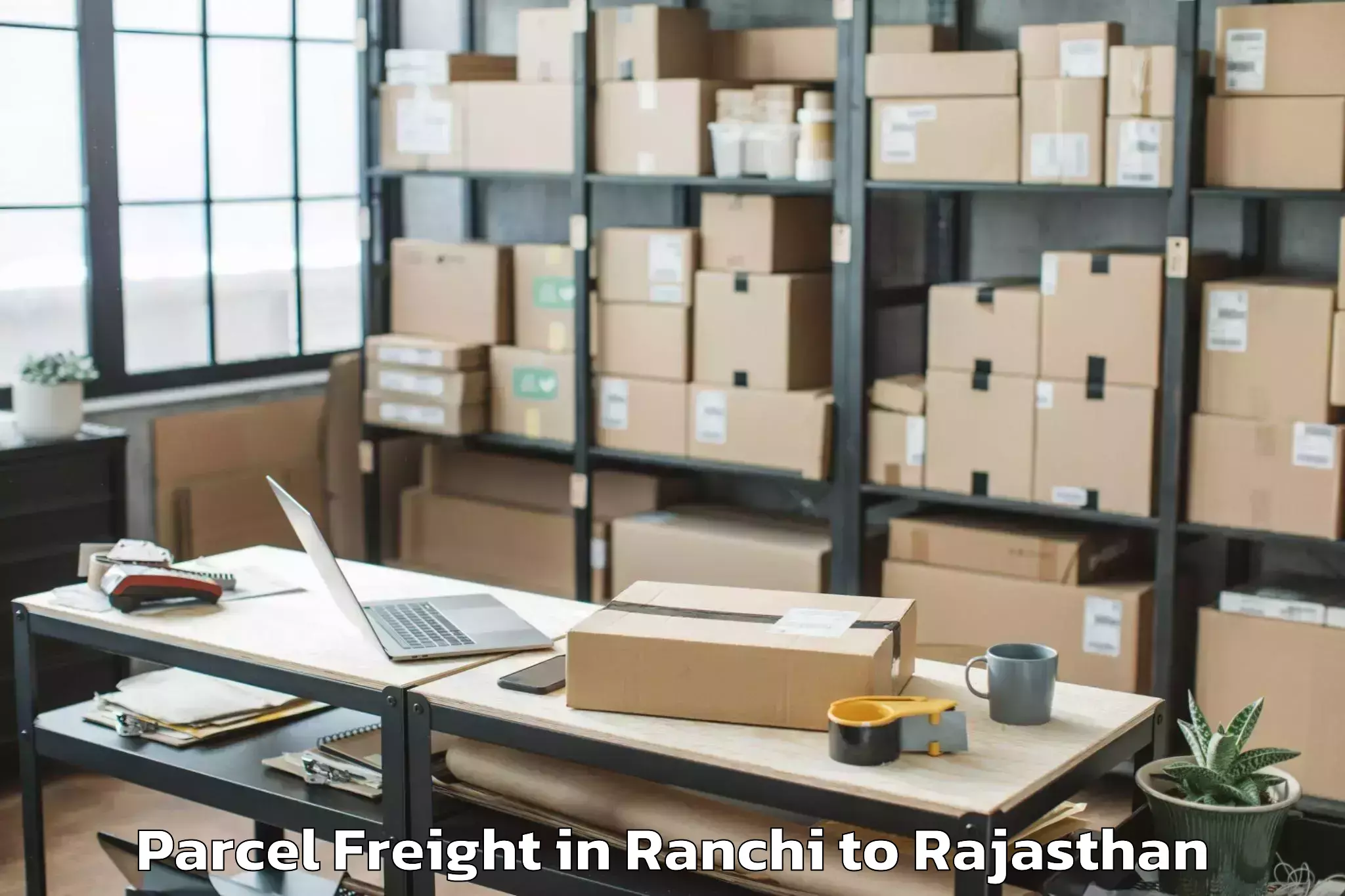 Ranchi to Sunrise University Alwar Parcel Freight